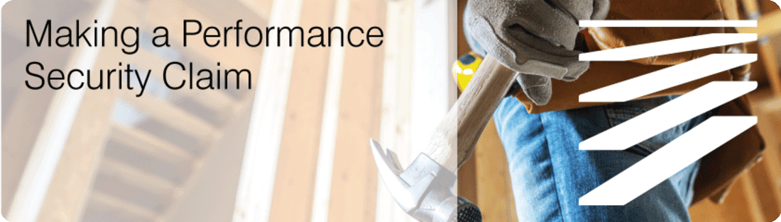 Making a Performance Security Claim