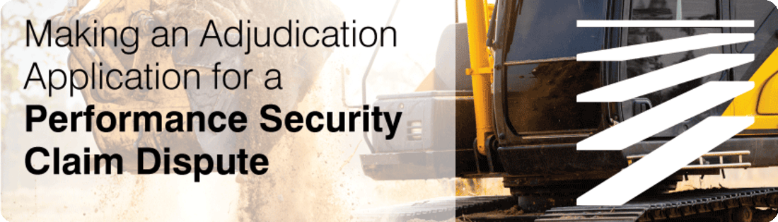 Performance Security Dispute